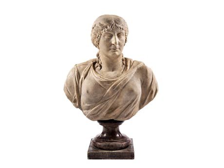 Lebensgroße Büste der Agrippina Maior, Mutter des römischen Kaisers Caligula